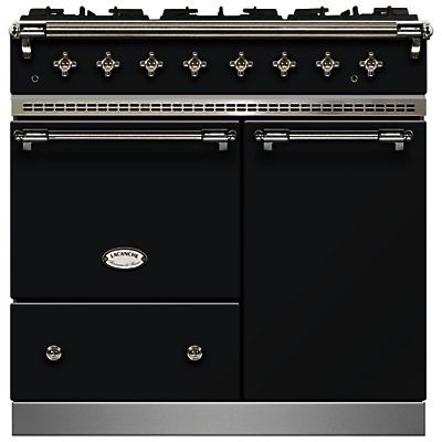 Lacanche Beaune LG962GCTDANTCHA Dual Fuel Range Cooker, Anthracite / Chrome Trim